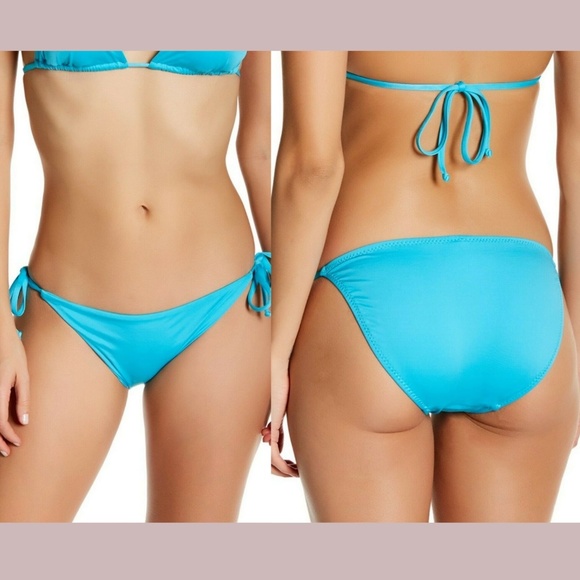 NWT $38 Becca Color Code Side Tie Basic Fit‎ Bikini Bottoms CLB [ Large ] #4033 - Picture 1 of 11